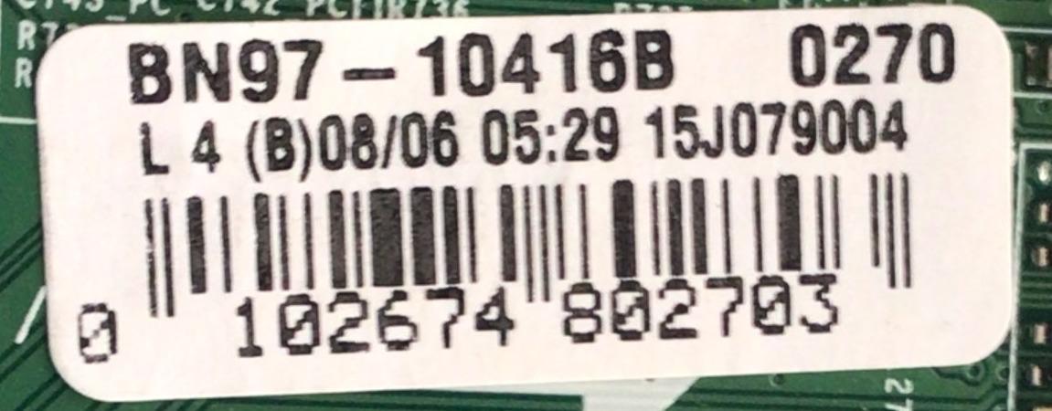 MAIN PARA MONITOR SAMSUNG / NUMERO DE PARTE BN94-10384R / BN41-02456A / BN97-10416B / BN9410384R / 10384R / DISPLAY BN96-38797A / LSF750HL04-G01 /  MODELO LH75EDEPLGC/GO - Imagen 2